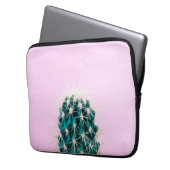 Prickley Kaktus auf Rosa Laptopschutzhülle (Vorderseite Links)