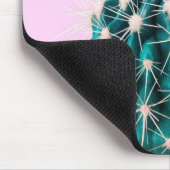 Prickley Kaktus auf Rosa Mousepad (Ecke)