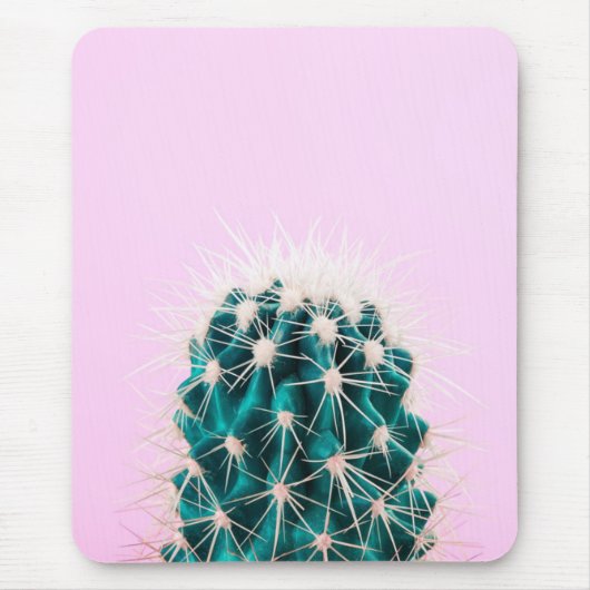 Prickley Kaktus auf Rosa Mousepad (Vorne)
