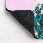 Prickley Kaktus auf Rosa Mousepad (Ecke)