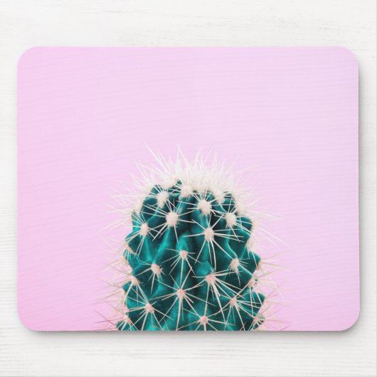 Prickley Kaktus auf Rosa Mousepad (Vorne)