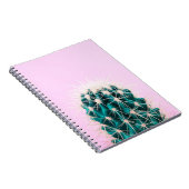 Prickley Kaktus auf Rosa Notizblock (Rechte Seite)