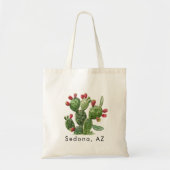 Prickley Pear Cactus Desert Design Tragetasche (Vorne)