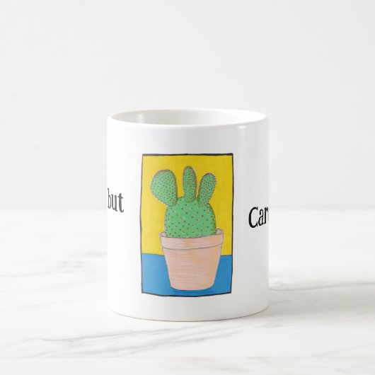 Prickly, aber niedlich, Ihr Name, Kakteen zeichnen Kaffeetasse (Mittel)