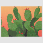 Prickly Birar Wüste Sunset Decoupage Seidenpapier (Vorderseite)