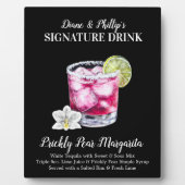 Prickly Birne Margarita Signature Drink Bar Sign Fotoplatte (Vorderseite)