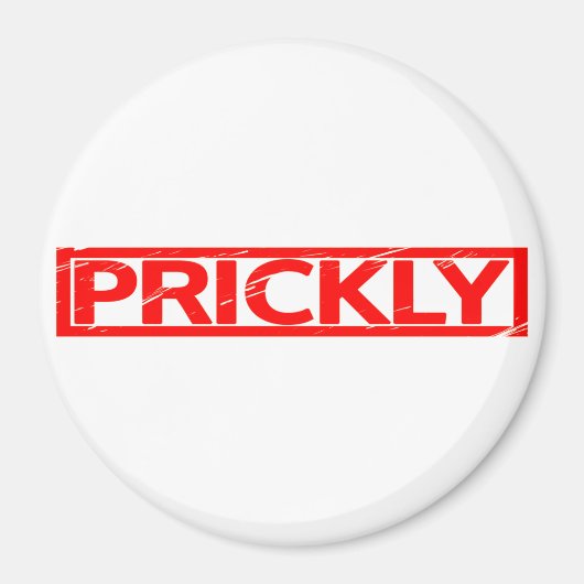 Prickly-Briefmarke Magnet (Vorne)