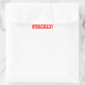 Prickly-Briefmarke Runder Aufkleber (Tasche)