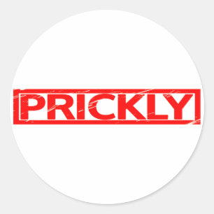 Prickly-Briefmarke Runder Aufkleber