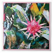 Prickly Bromie Keramik Tile Fliese (Vorderseite)