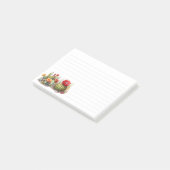 Prickly Cacti Watercolor Post-it Klebezettel (angewinkelt)