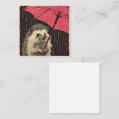 Prickly Friends & Frolicking Rain: Igel Antics Mitteilungskarte (Vorne/Hinten)