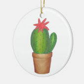 Prickly Green Cactus Blume gepotted Pflanze Garden Keramikornament (Links)