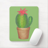 Prickly Green Cactus Garden Blume gepunktete Pflan Mousepad (Mit Mouse)