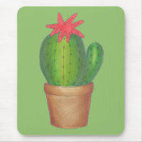 Prickly Green Cactus Garden Blume gepunktete Pflan