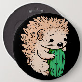 Prickly Hug | Igel & Kaktus Button (Vorne & Hinten)