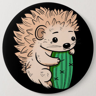 Prickly Hug | Igel & Kaktus Button
