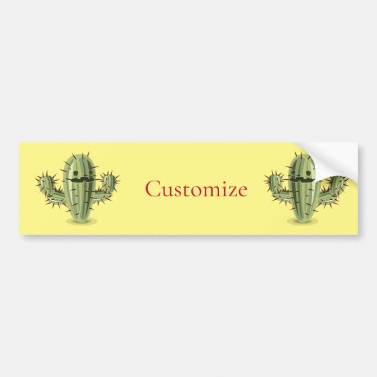 Prickly Irate Cactus Thunder_Cove Autoaufkleber (Vorne)