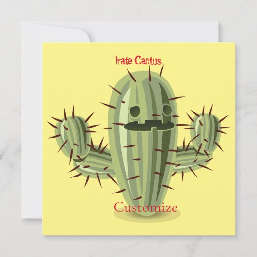 Prickly Irate Cactus Thunder_Cove Einladung (Vorderseite)