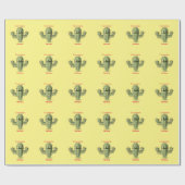 Prickly Irate Cactus Thunder_Cove Geschenkpapier (Flach)