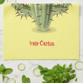 Prickly Irate Cactus Thunder_Cove Geschirrtuch (Gefaltet)