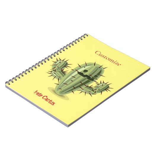 Prickly Irate Cactus Thunder_Cove Notizblock (Linke Seite)
