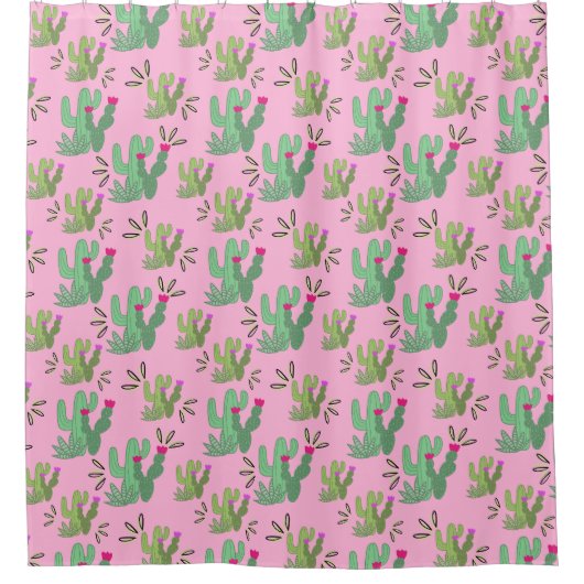 Prickly Paradise Duschvorhang (Vorderseite)