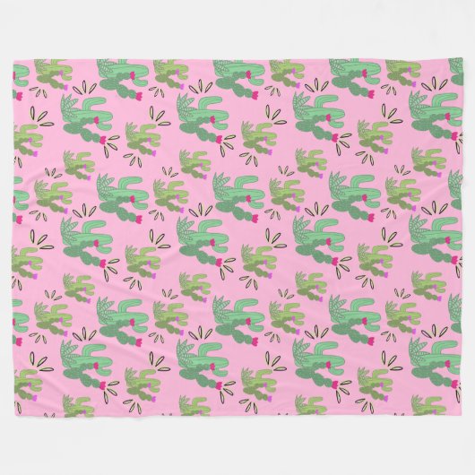 Prickly Paradise Fleecedecke (Vorderseite (Horizontal))