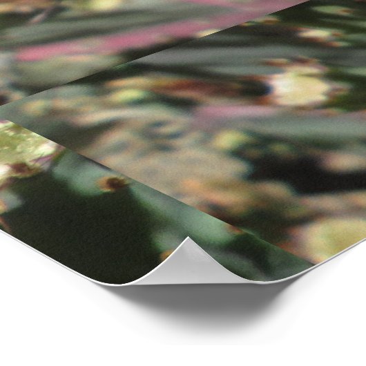 Prickly Pear Black gesponnen Poster (Ecke)