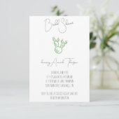 Prickly Pear Cactus Bridal Dusche Einladung (Stehend Vorderseite)