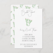 Prickly Pear Cactus Bridal Dusche Einladung (Vorne/Hinten)