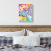 Prickly Pear Cactus Canvas Print Art Piece Leinwanddruck (Insitu (Schlafzimmer))