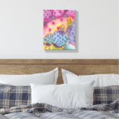Prickly Pear Cactus Canvas Print Art Piece Leinwanddruck (Insitu (Schlafzimmer))