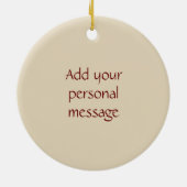 Prickly Pear Cactus Fruit Keramik Ornament (Hinten)