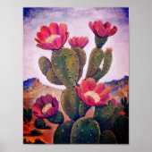 Prickly Pear Cactus in Sonoran Poster (Vorne)
