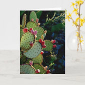 Prickly Pear Cactus Karte (Gelbe Blume)