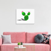 Prickly Pear Cactus Leinwanddruck (Insitu (Wohnzimmer))