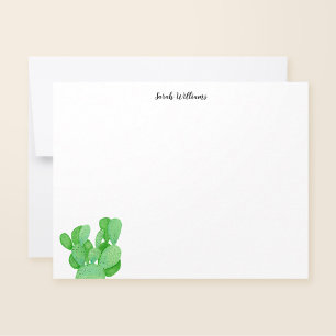 Prickly Pear Cactus Script Personalisiert Statione Mitteilungskarte