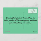 Prickly Pear Geschenke Postkarte (Rückseite)