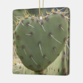Prickly Pear Heart Keramikornament (Links)