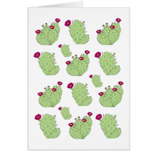 Prickly Pear Muster Texas Staat Pflanze Kaktus Lie