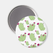 Prickly Pear Muster Texas Staat Pflanze Kaktus Lie Magnet (Vorderseite/Rückseite)