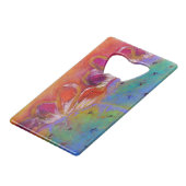 Prickly Pee Kreditkarte Flaschenöffner (Rückseite Schrägansicht)