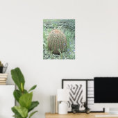 Prickly Pink Petals Cactus Art Print Poster (Heimbüro)