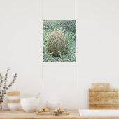 Prickly Pink Petals Cactus Art Print Poster (Küche)