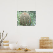 Prickly Pink Petals Cactus Desert Foto Poster (Küche)