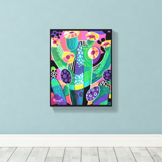 Prickly Pop Leinwanddruck (Insitu (Holzboden))
