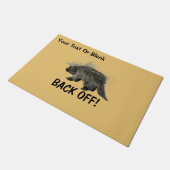 Prickly Porky Fußmatte (Schrägansicht)