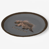 Prickly Porky Pappteller (Schrägansicht)