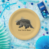 Prickly Porky Pappteller (Party)